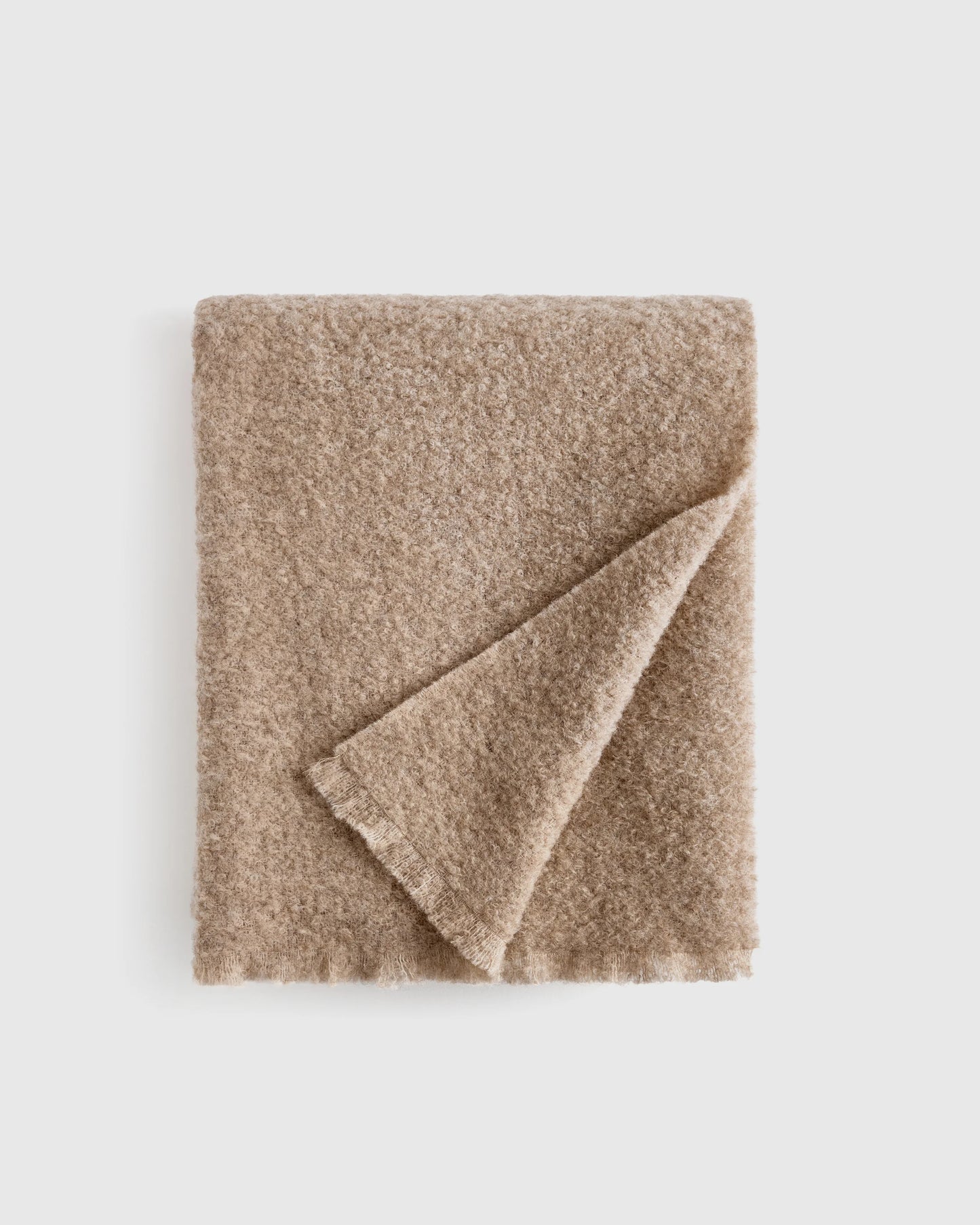 Alpaca Boucle Throw - 50x70 / Ivory