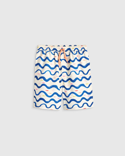 Swim Trunk - 6 / Wavy Fish