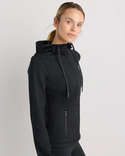 Ultra-Soft Slim Fit Hooded Jacket - XS / Heather Black
