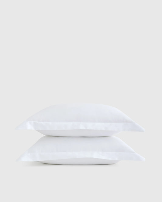Signature Giza Cotton Sateen Sham Set - Standard / White