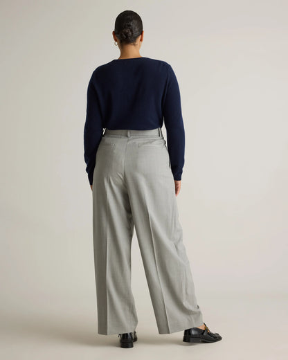 Mongolian Cashmere Crewneck Sweater - XS / Ivory