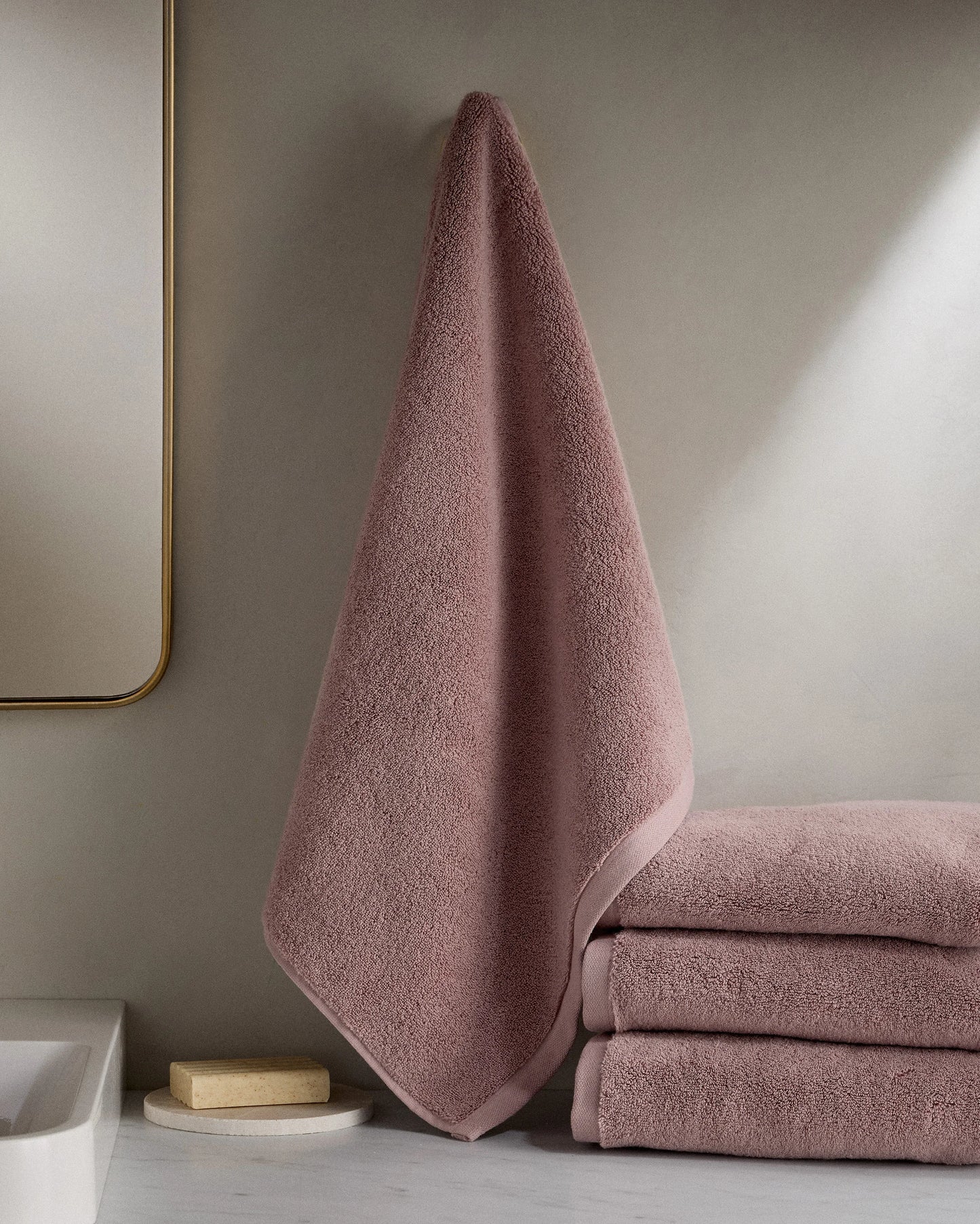 Plush Organic Turkish Cotton Hand Towel (Set of 2) - One Size / White
