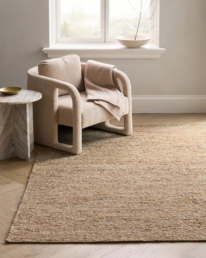 Liam Handwoven Wool Boucle Rug - 5' x 8' / Brown