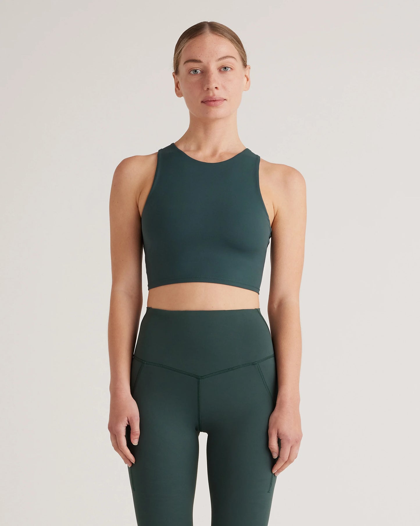 Ultra-Form High-Neck Cropped Tank - XS / Black Camo