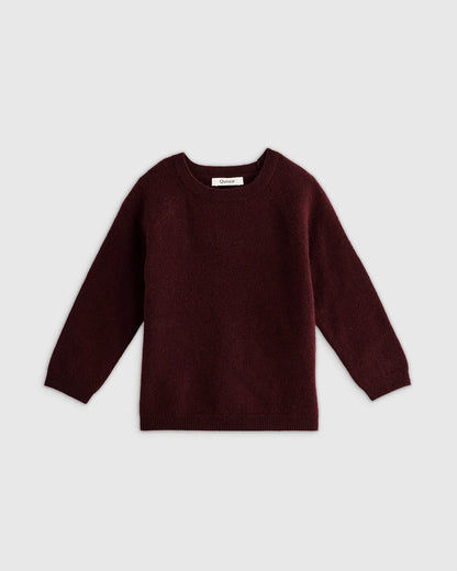 Washable Cashmere Crewneck Sweater - 2T / Forest Floor Green