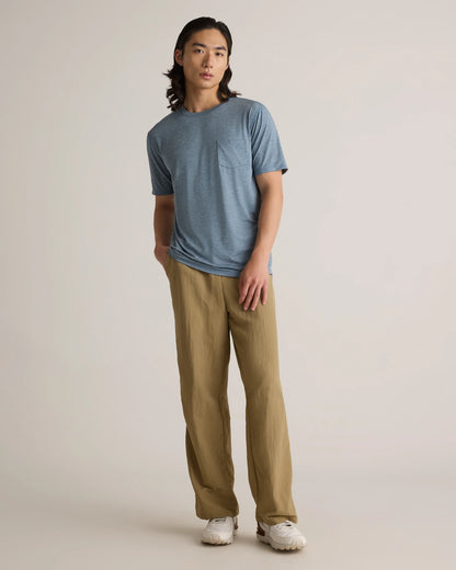 Flowknit Breeze Performance Pocket Tee - S / Heather Sky Blue