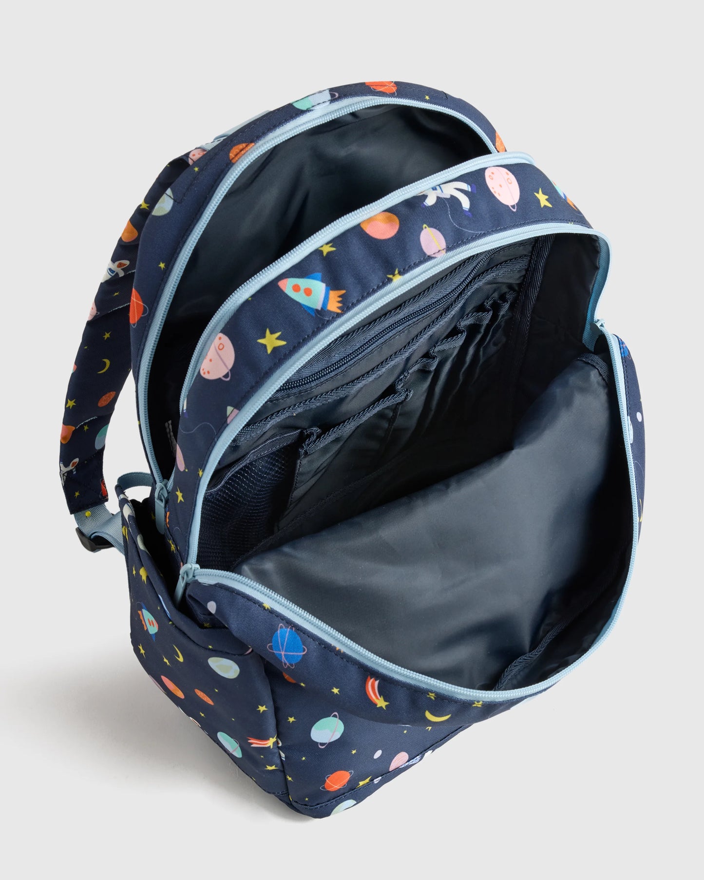 Recycled Double Pocket Backpack - One Size / Rainbow Clouds