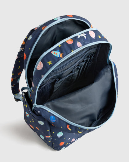 Recycled Double Pocket Backpack - One Size / Rainbow Clouds