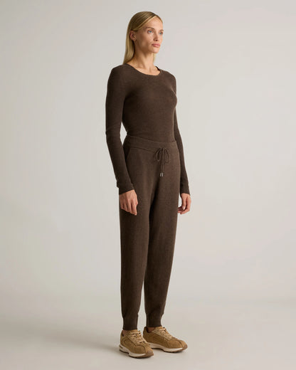 Mongolian Cashmere Sweatpants - XS / Brown