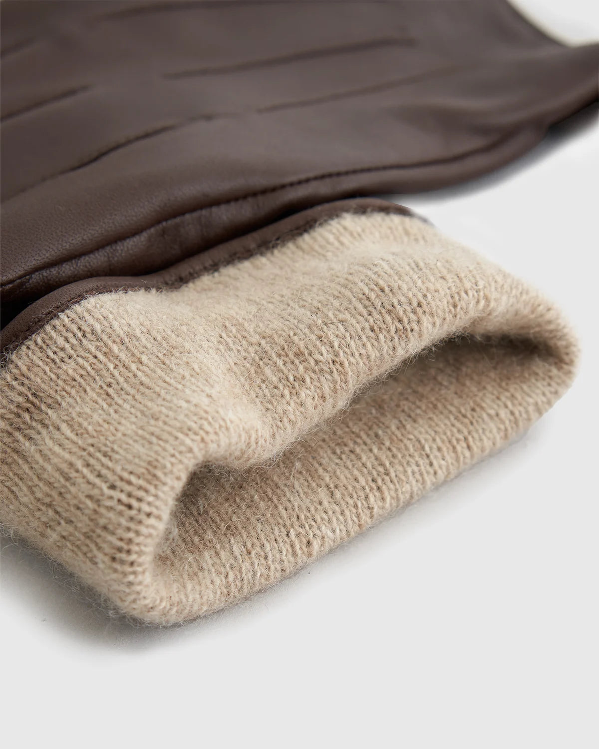 Cashmere Lined Leather Gloves - S / Black
