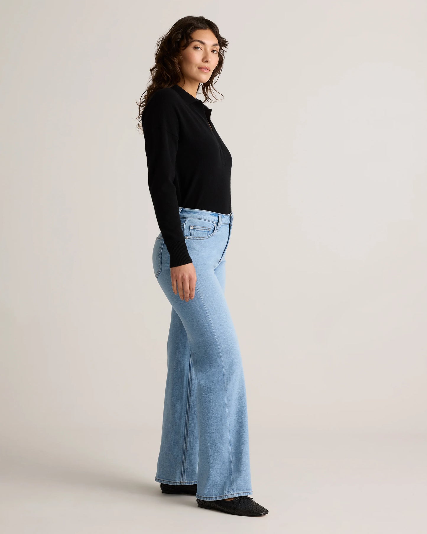 Bella Stretch Relaxed Straight Jeans - 24 / Atlantic Blue