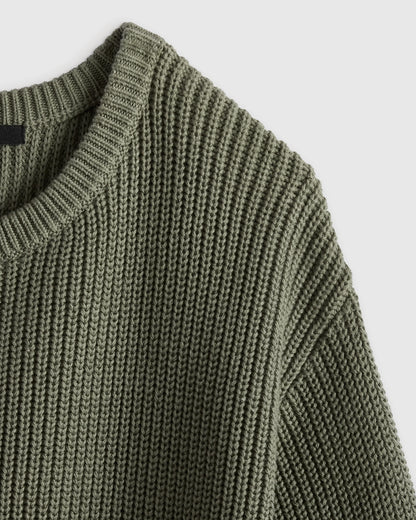 100% Organic Cotton Fisherman Tunic Sweater - 2T / Navy