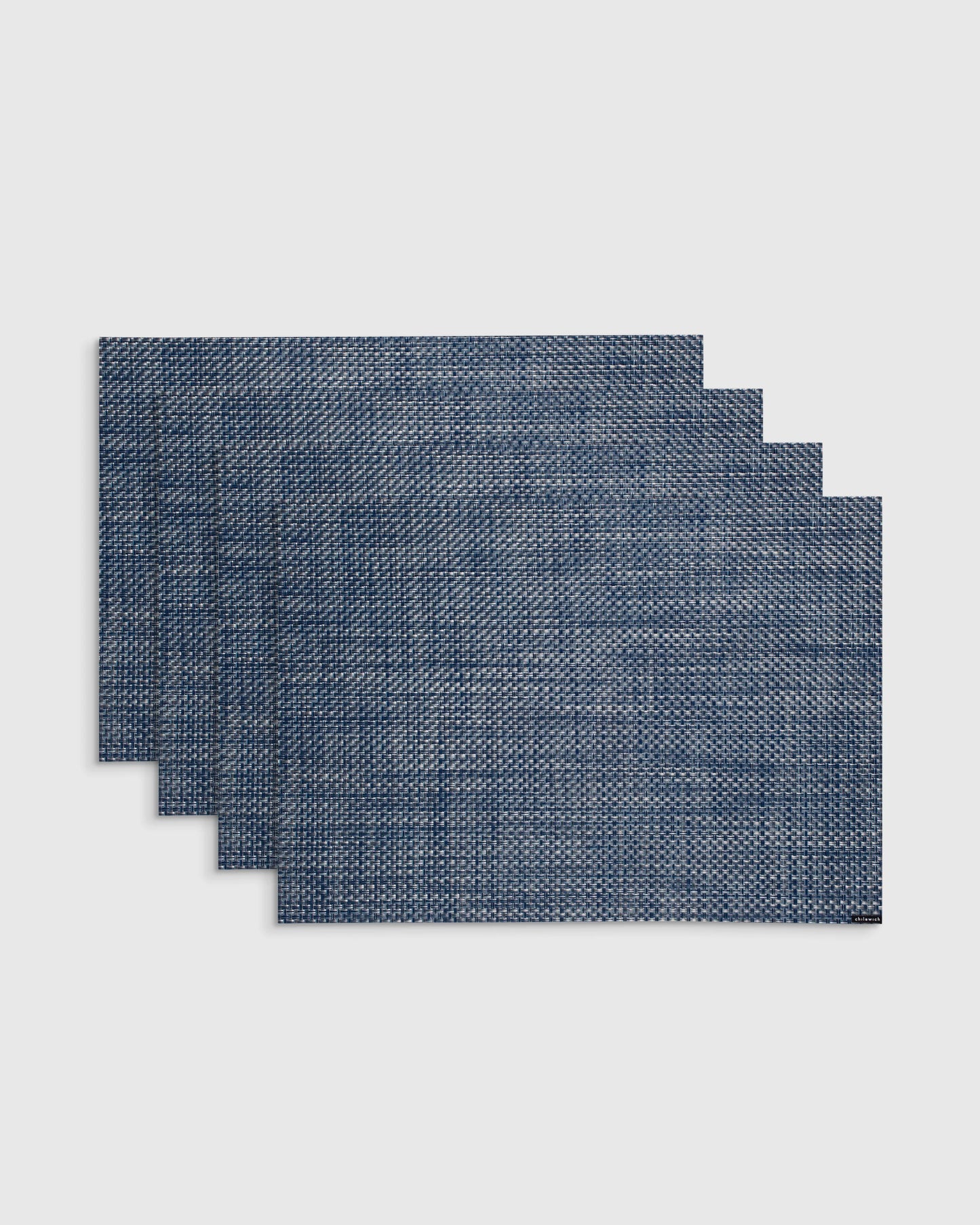 Basketweave Easy-Care Rectangular Placemat, Set of 4 by Chilewich - One Size / Celadon