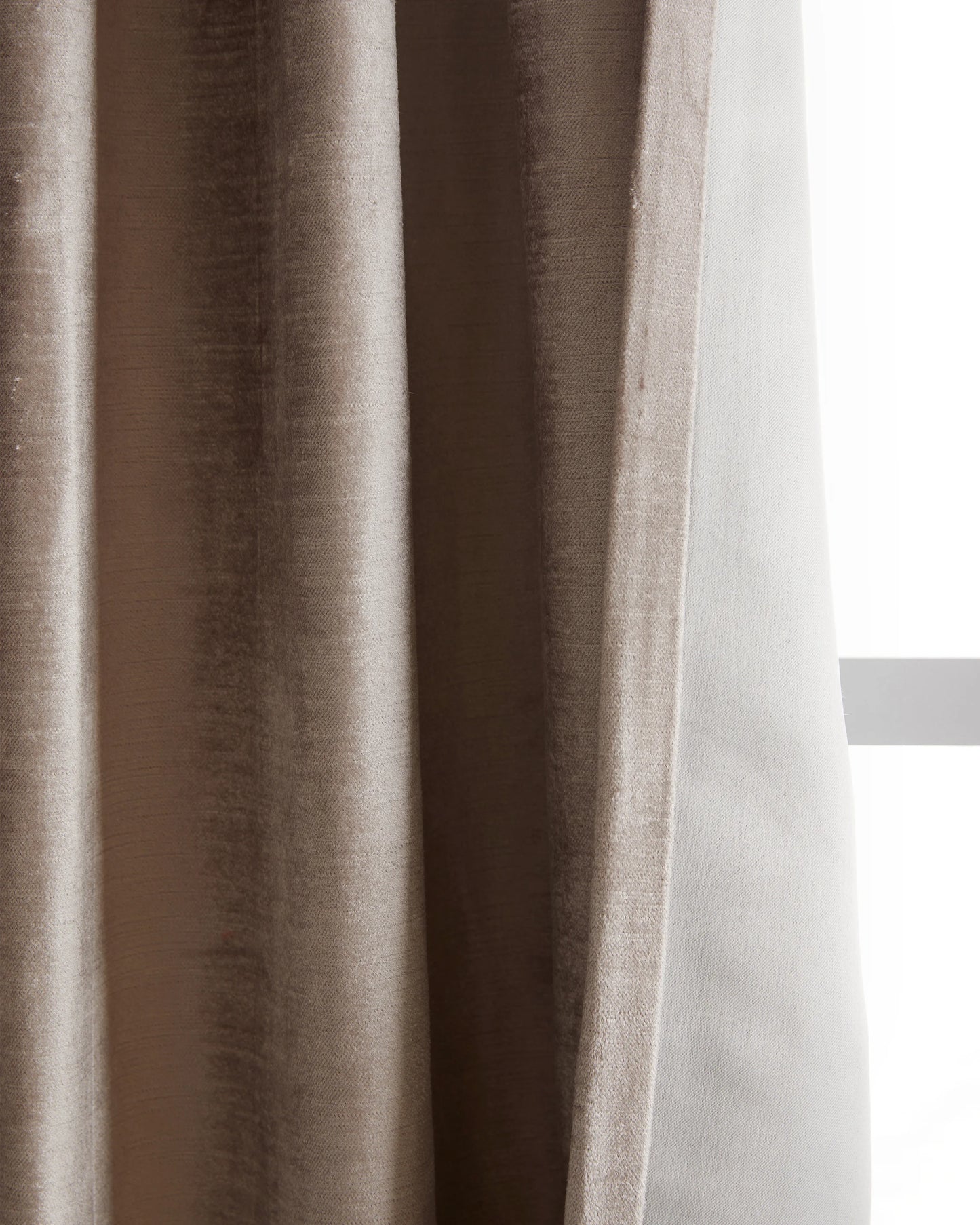 Luster Velvet True Blackout Curtain - Single Panel - 48x84 / Champagne