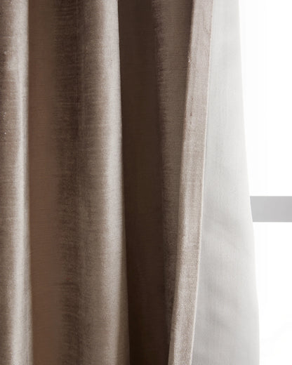 Luster Velvet True Blackout Curtain - Single Panel - 48x84 / Champagne