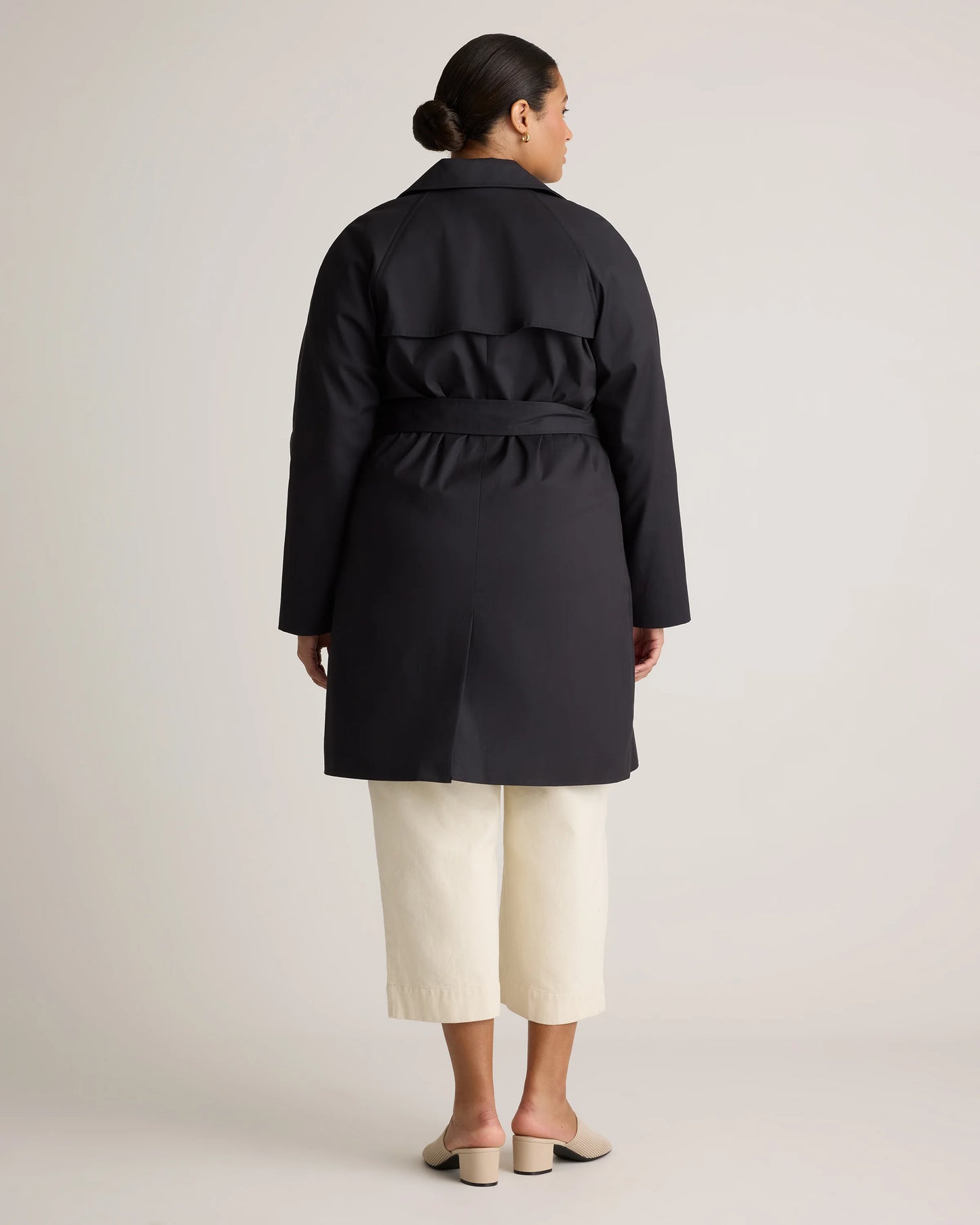 Comfort Stretch Trench Coat - XS / Navy