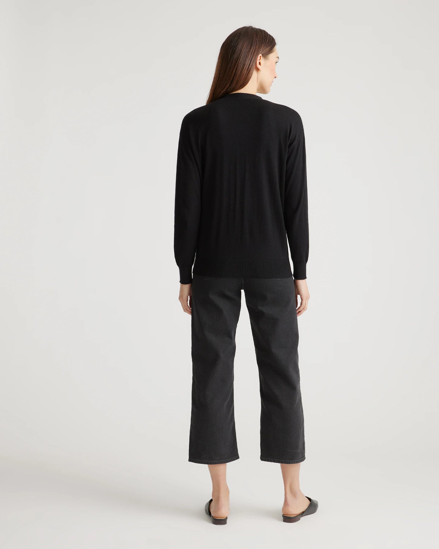 Lightweight Cotton Cashmere Cardigan - XS / Heather Oatmeal