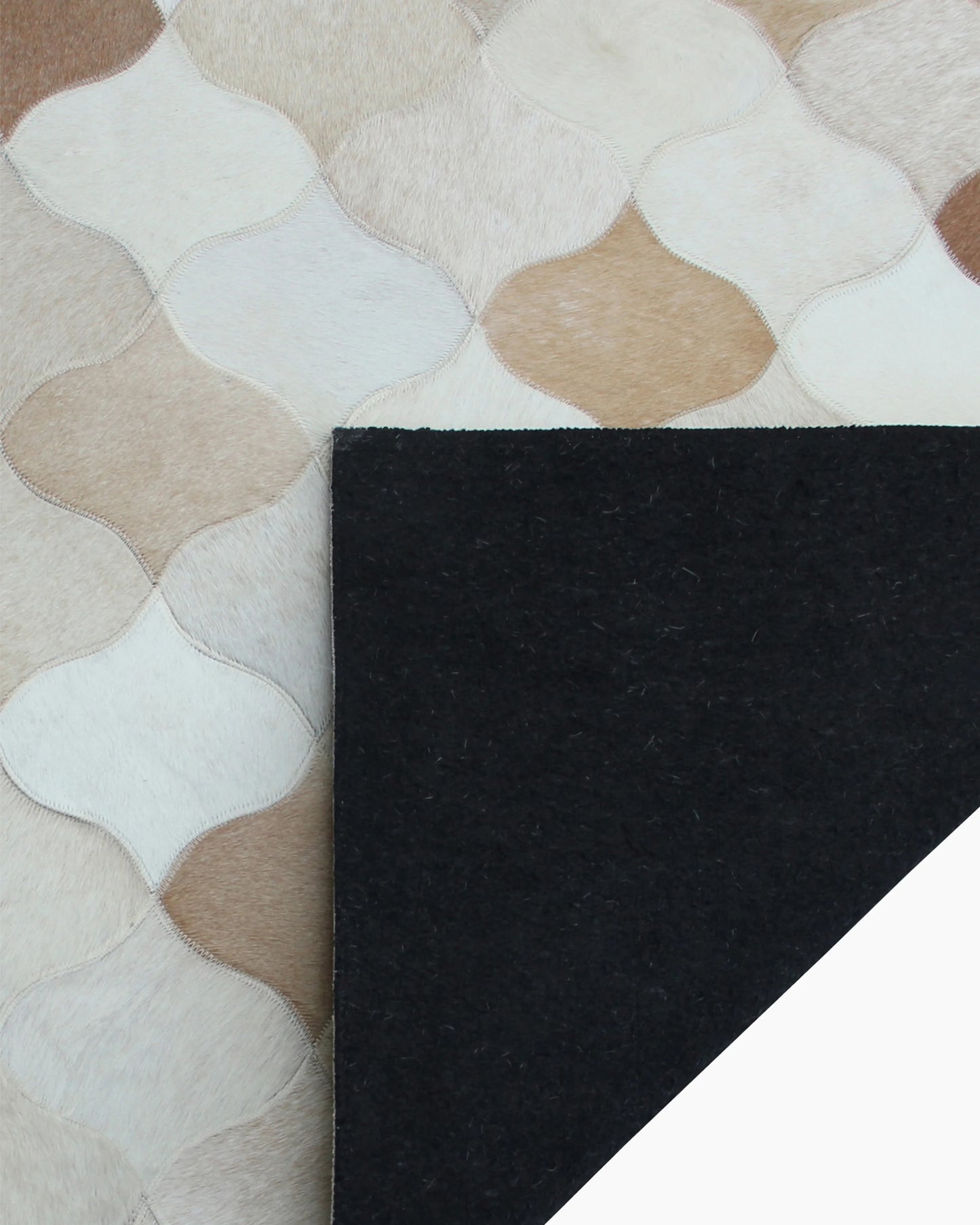 Trellis Hair on Hide Rug - 5' x 8' / Natural