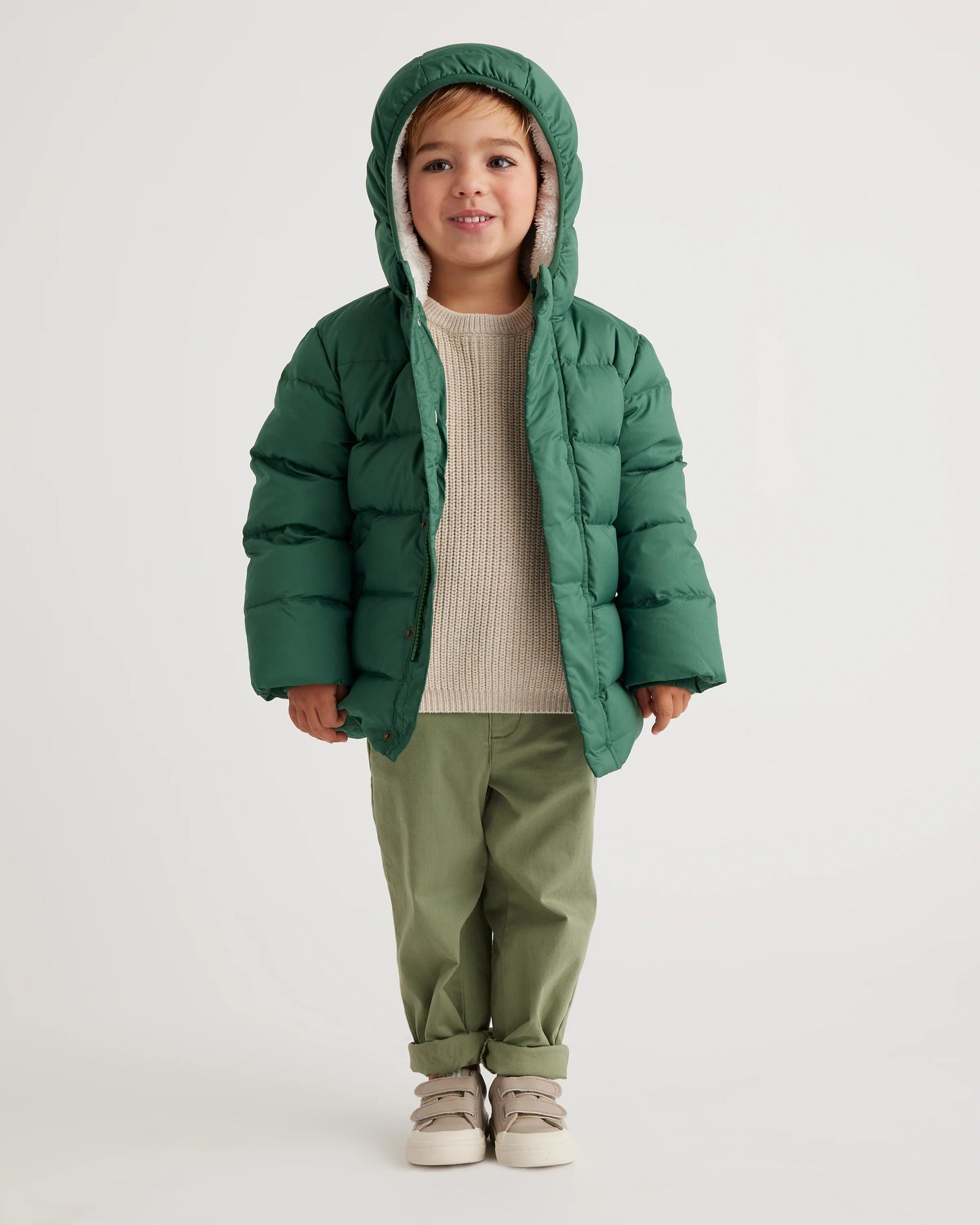 Heavyweight Down Puffer Coat - 2T / Purple Floral