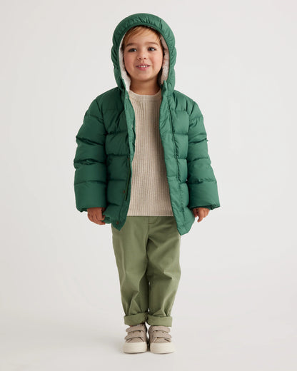 Heavyweight Down Puffer Coat - 2T / Purple Floral