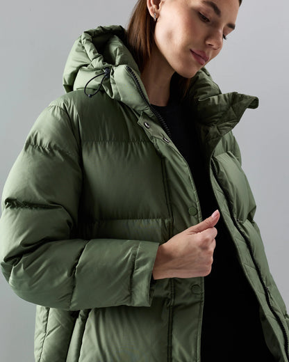 Responsible Down Long Puffer Jacket - XS / Black