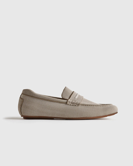 Recycled Knit Driving Loafer - 7 / Wheat
