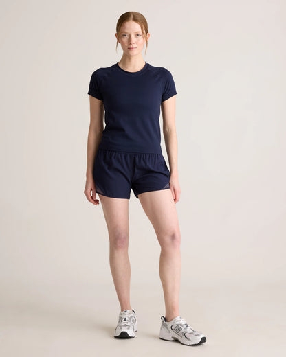 Seamless Waist-Length Tee - XS / Azul Blue