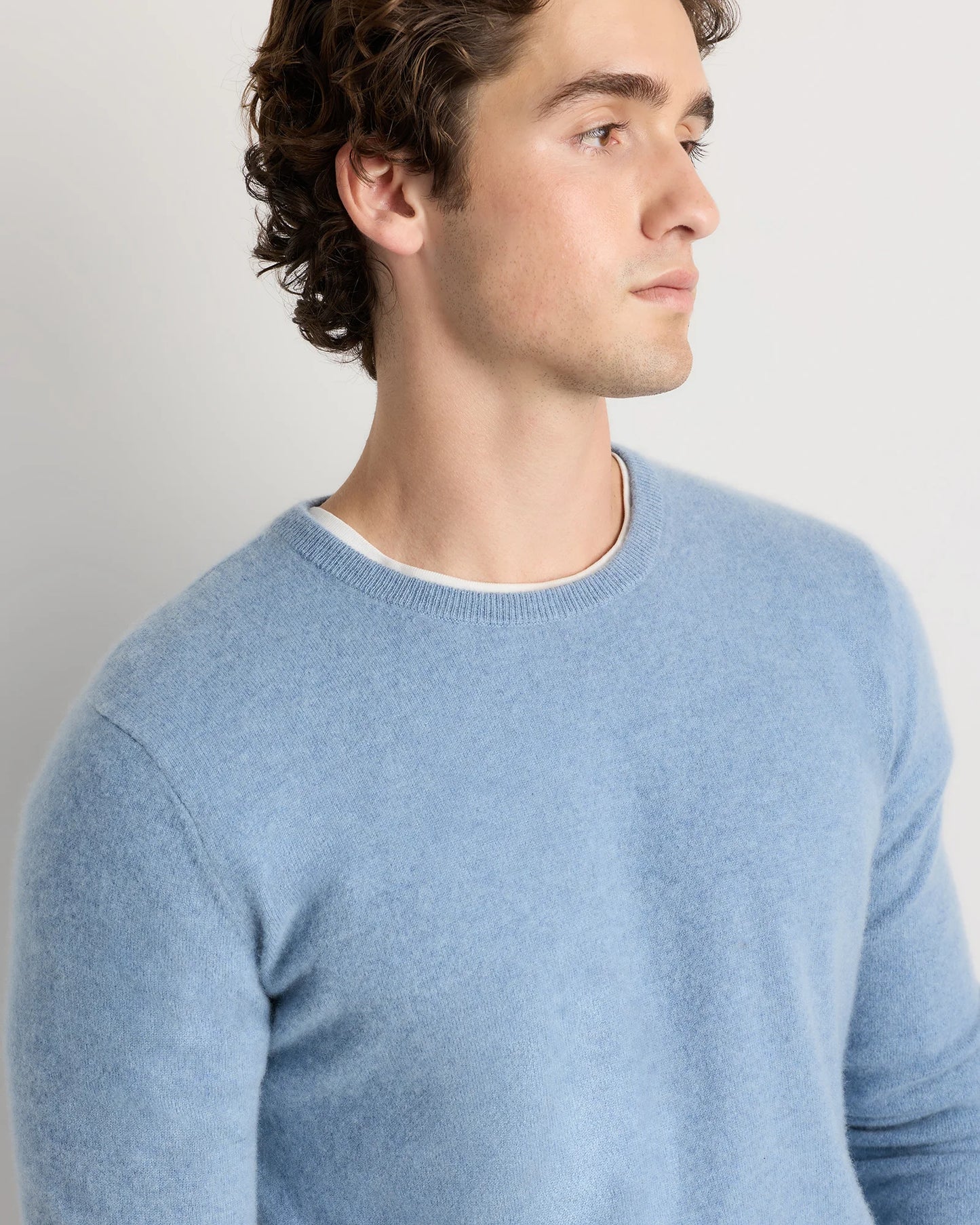 Mongolian Cashmere Crewneck Sweater - XS / Black