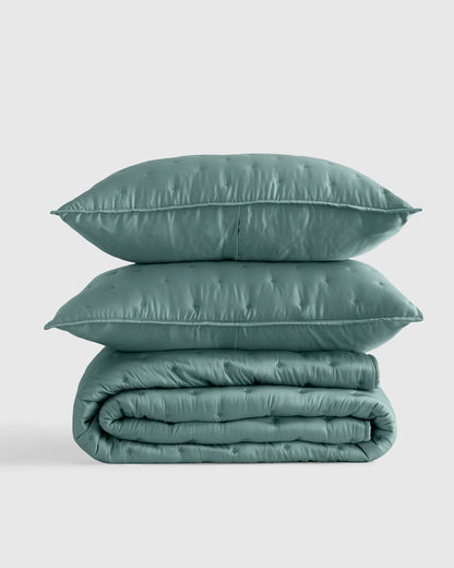 Bamboo Dream Quilt Set - Twin / Sage