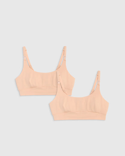 Micromodal Nursing Bra (2-pack) - XS / Black