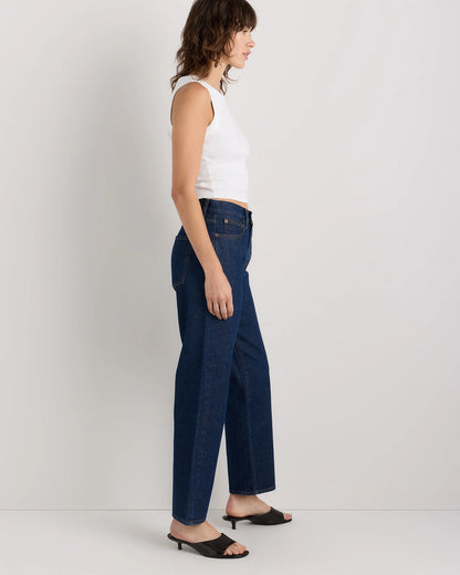 Bella Rigid Straight Jeans - 24 / Powder Blue Raw Hem