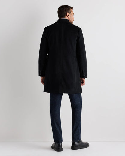Camel Hair Double-Breasted Overcoat - S / Vicuna