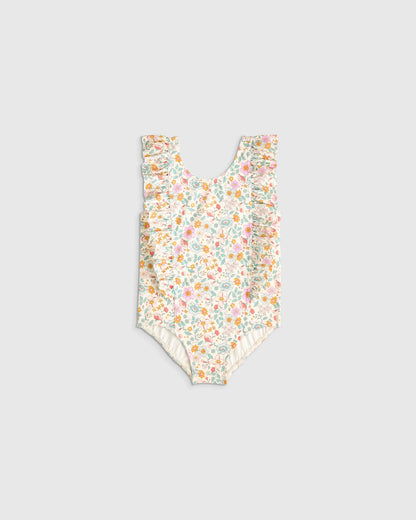 Ruffle One Piece Swimsuit - 2T / Soft Ditsy Floral