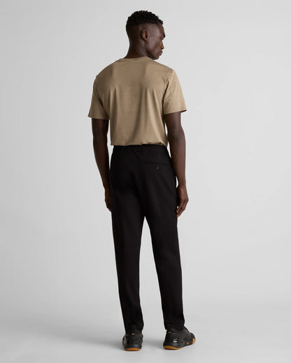 Stretch Knit Pintuck Trousers - S / Navy