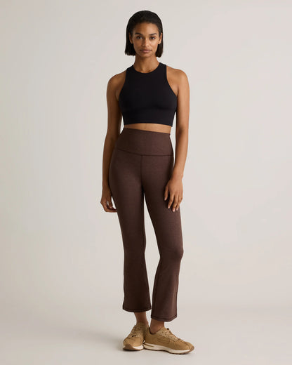 Ultra-Soft Cropped Bootcut Pants - XS / Heather Black