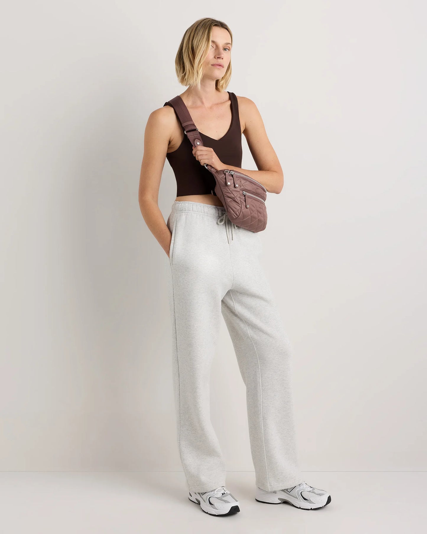 Transit Quilted Sling Bag - One Size / Black