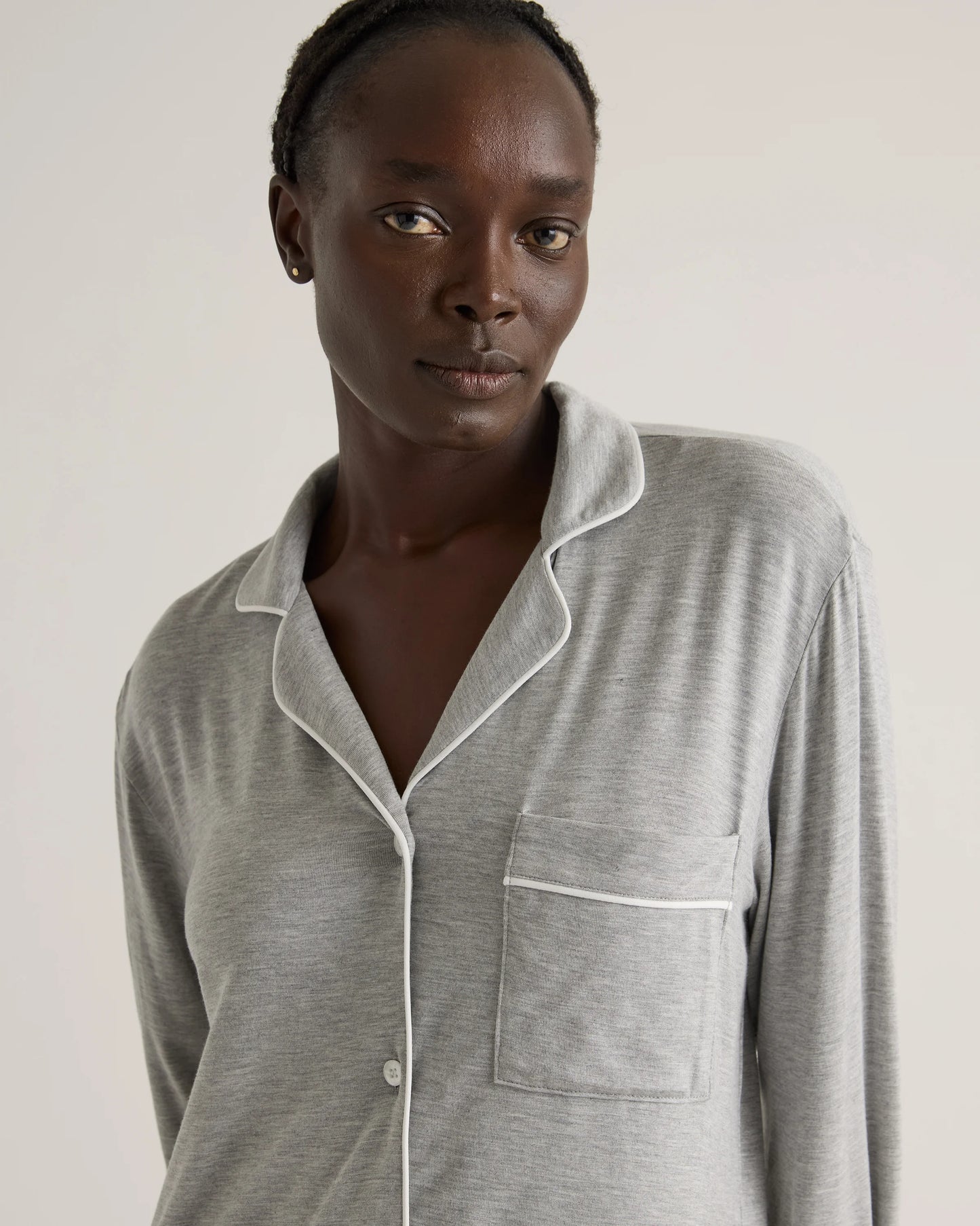 Bamboo Jersey Sleep Shirt - XS / Rhubarb