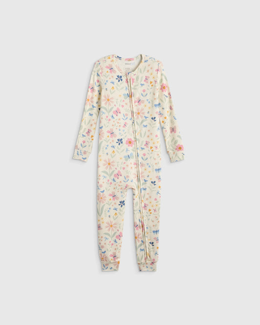 Bamboo One Piece Pajama - 2T / Wildflower Dreams