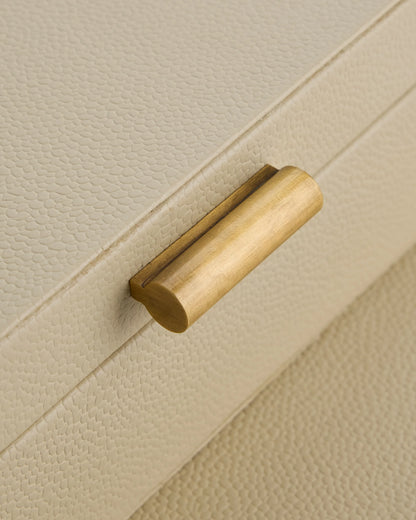 Shagreen Leather Decorative Boxes (Set of 2) - Set of 2 / Blush
