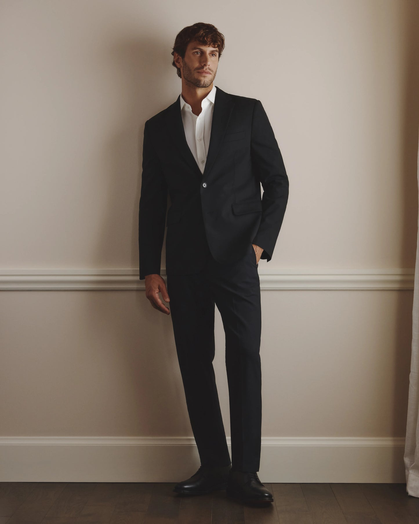 Stretch Wool Dress Pants - Slim - 30X30 / Grey Melange