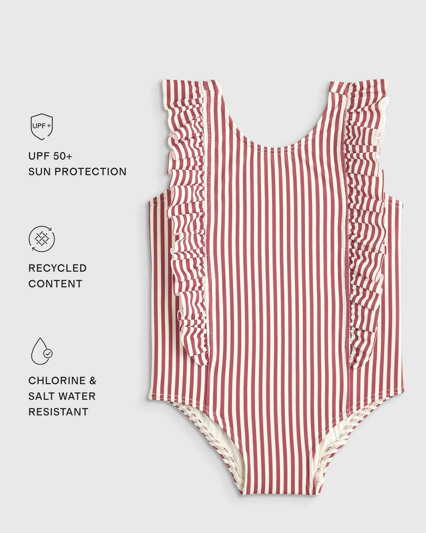 Ruffle One Piece Swimsuit - 6 / Soft Ditsy Floral