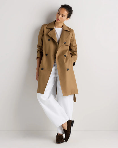 Comfort Stretch Trench Coat - XS / Navy
