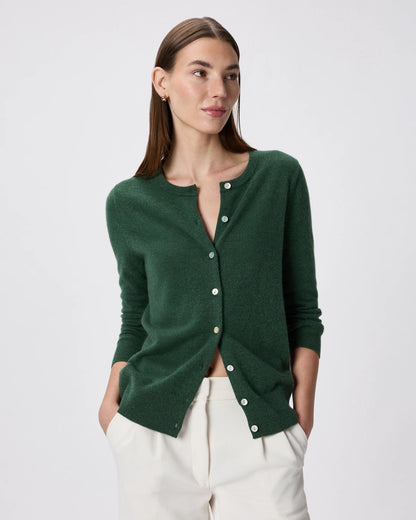 Mongolian Cashmere Cardigan Sweater - XS / Black
