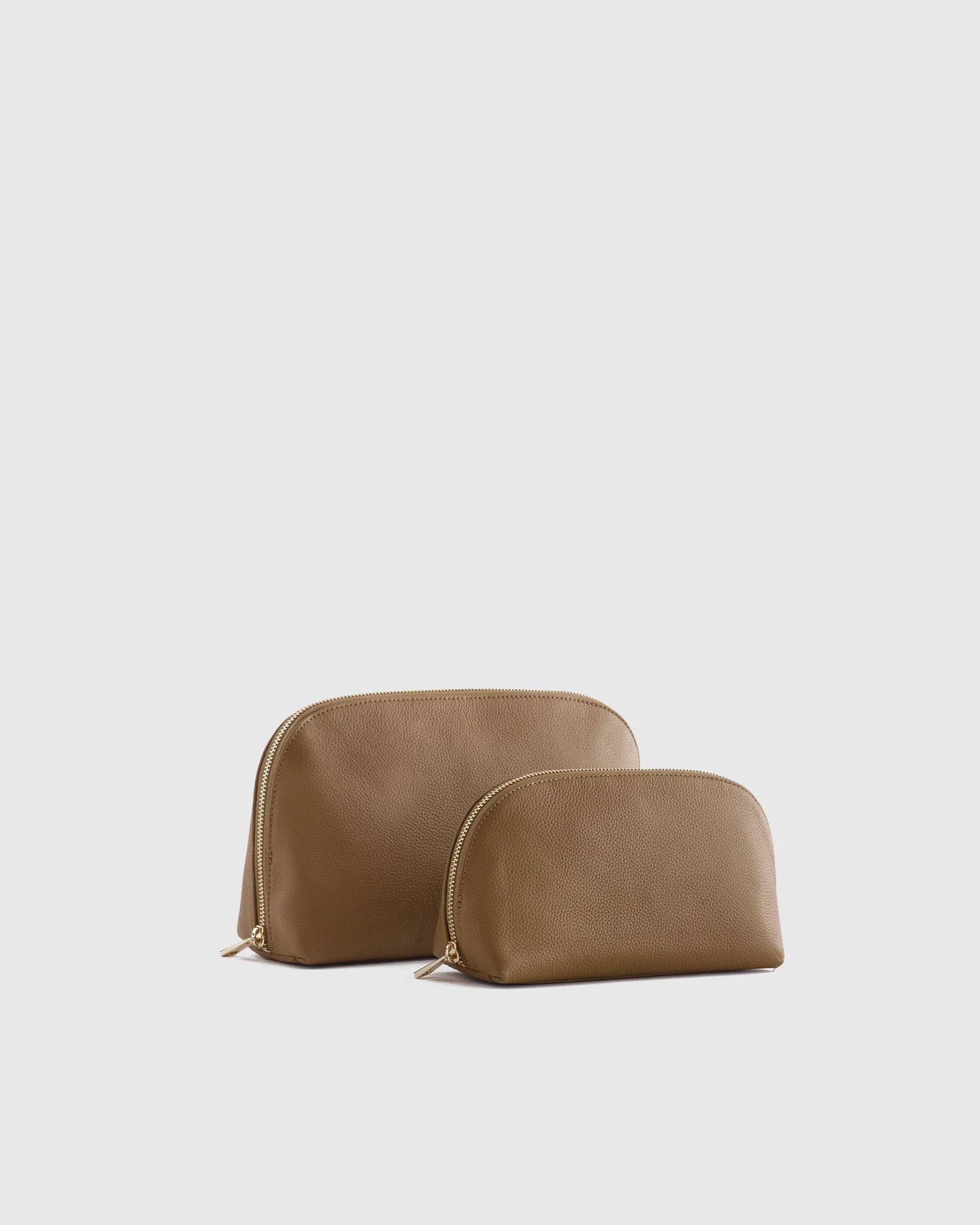 Italian Leather Pouch Travel Set - One Size / Deep Navy