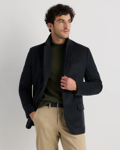 100% Mongolian Cashmere Blazer - S / Heather Graphite