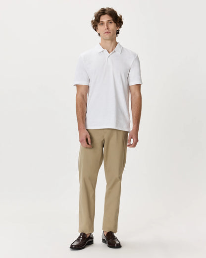 100% Organic Cotton Slub Polo - S / Classic White