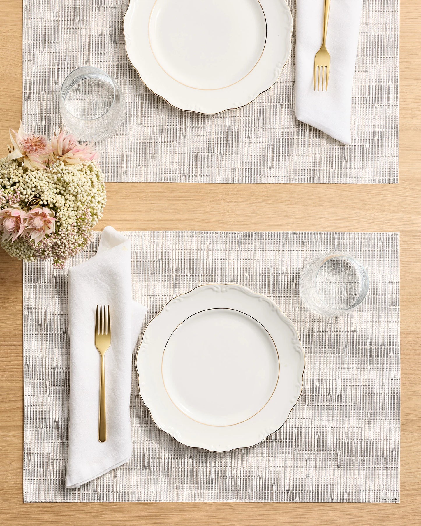 Bamboo Easy-Care Rectangular Placemat, Set of 4 by Chilewich - One Size / Coconut