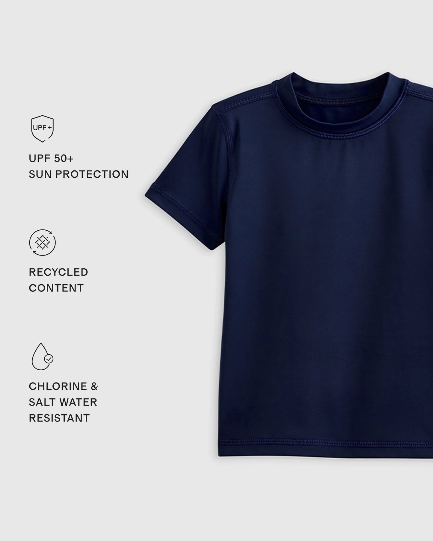 Short Sleeve Rash Guard Top - 2T / Coral Orange