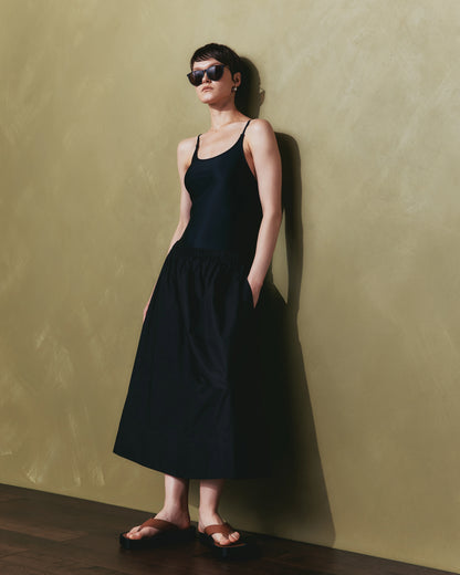 Italian Cami One-Piece Swimsuit - XS / Black