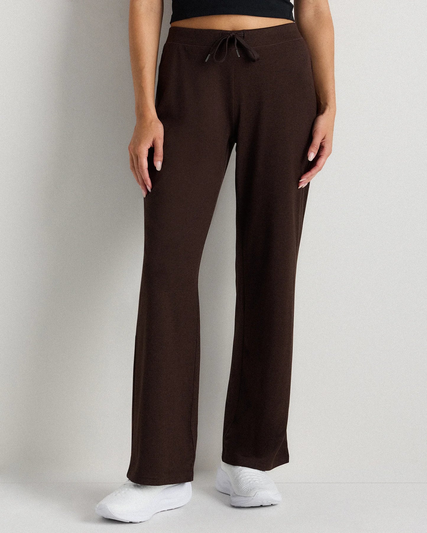Flowknit Wide Leg Pants - XS / Black